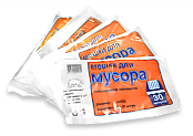 Мешки для мусора, 30.120 л.
Основные характеристики:
Количество в упаковке: 20.
Толщина пакета: 12 мкм.
Объём:	30 л.
Описание.
Мешки для мусора предназначены для сбора, хранения и утилизации бытового мусора.
Прекрасный эконом-вариант для использования в п