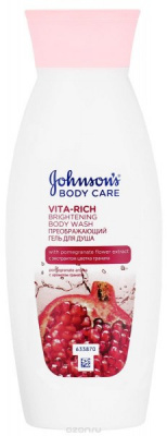 Гель д.душа , JOHNSONS, 250 мл.
Лосьон для тела Преображающий подарит Вашей коже роскошное увлажнение и необыкновенно сияющий вид на 24 часа. 
Ухаживающая формула с экстрактом цветка граната и маслом карите быстро впитывается, увлажняет, придает ощущение 